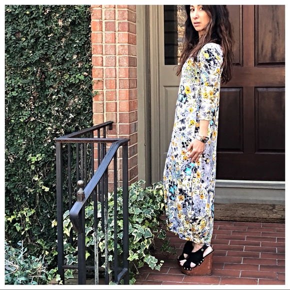 Spring floral loose fit side pockets bubble dress - Picture 4 of 8
